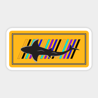 Colorful Shark Buddy Sticker